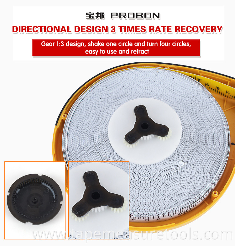 50 meters thick fiber tape 30 meters 20M insulated tape measure custom LOGO ruler tape measure